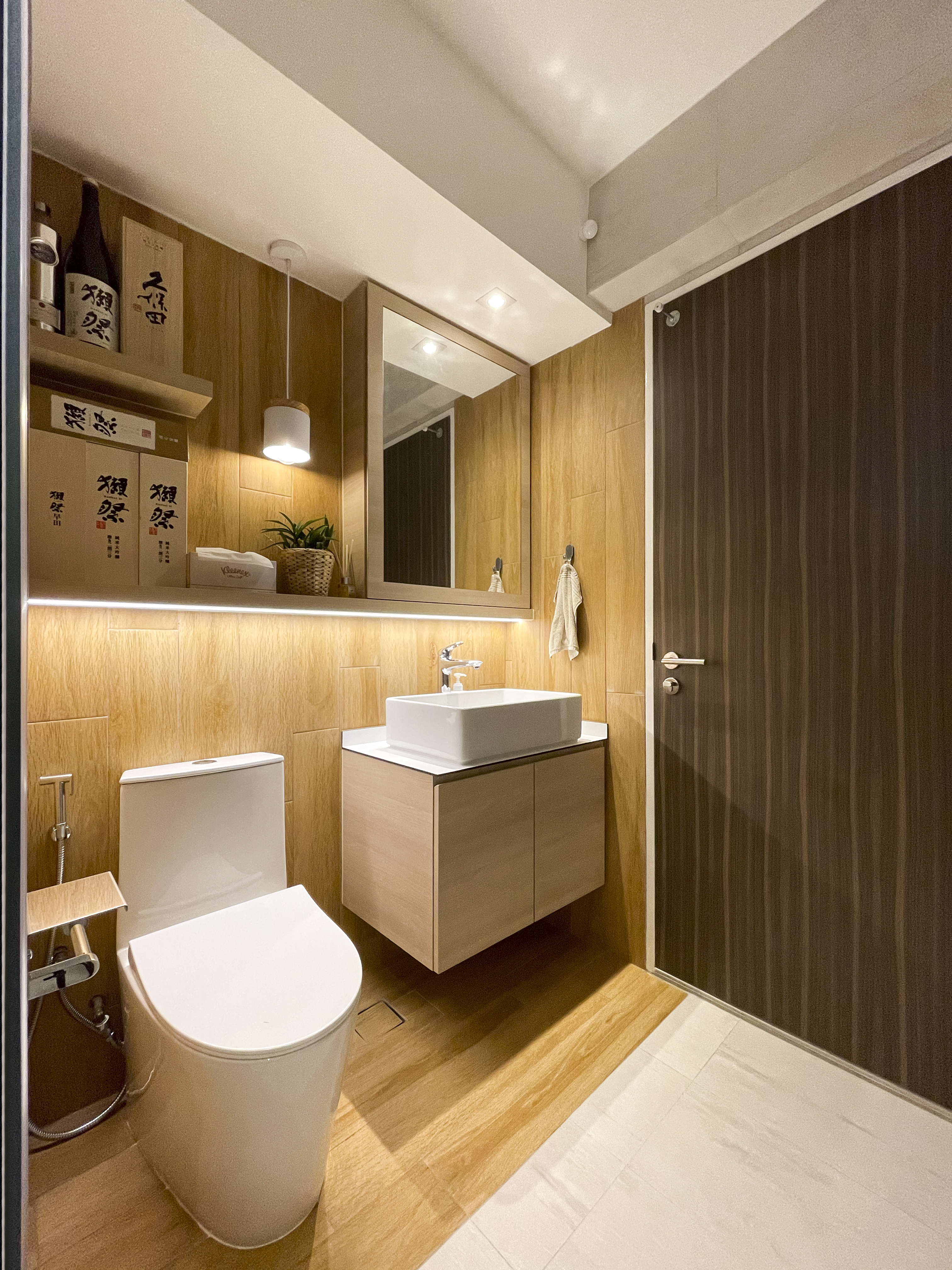 Scandinavian Design - Bathroom - HDB 4 Room - Design by Sky Creation