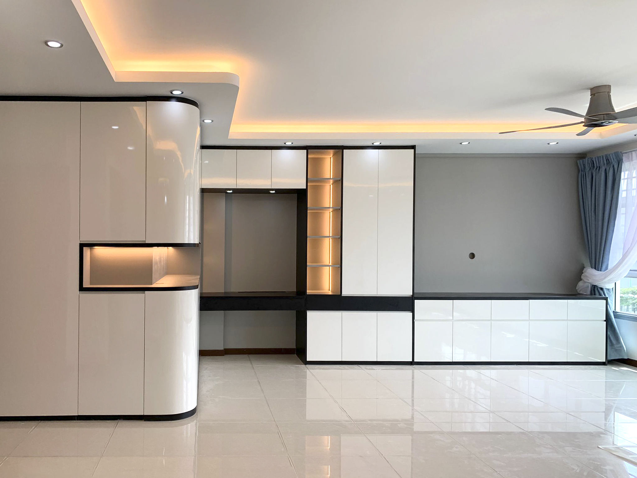 Modern Design - Living Room - HDB 4 Room - Design by Sky Creation