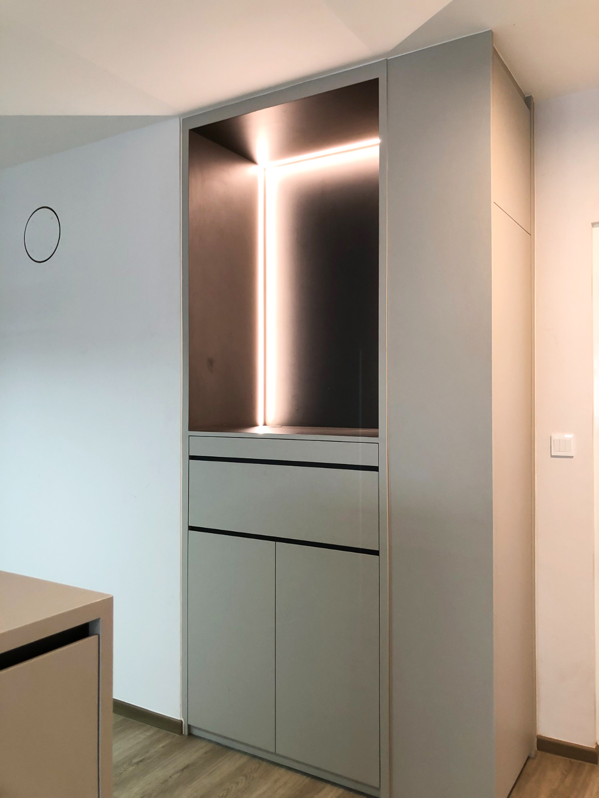 Modern, Scandinavian Design - Living Room - HDB 4 Room - Design by Sky Creation