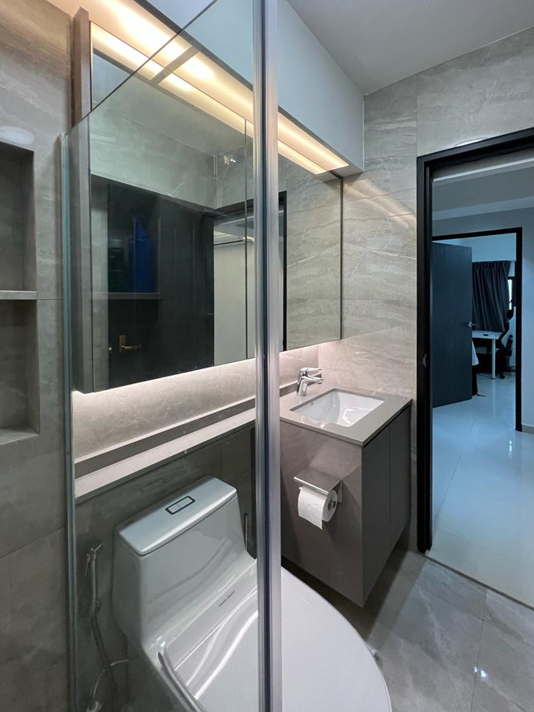 Modern Design - Bathroom - HDB 4 Room - Design by Sky Creation