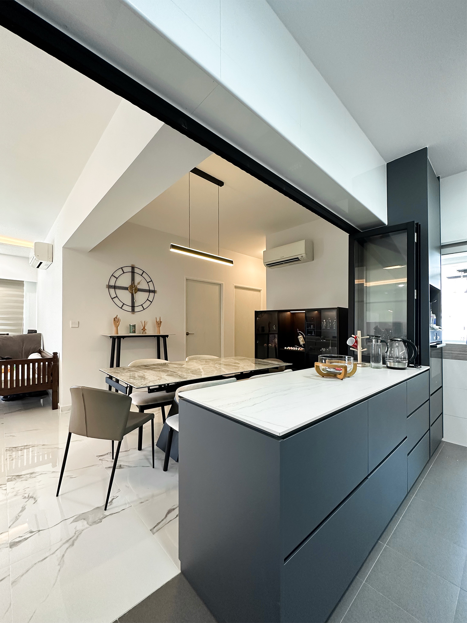 Scandinavian Design - Kitchen - HDB 5 Room - Design by Sky Creation