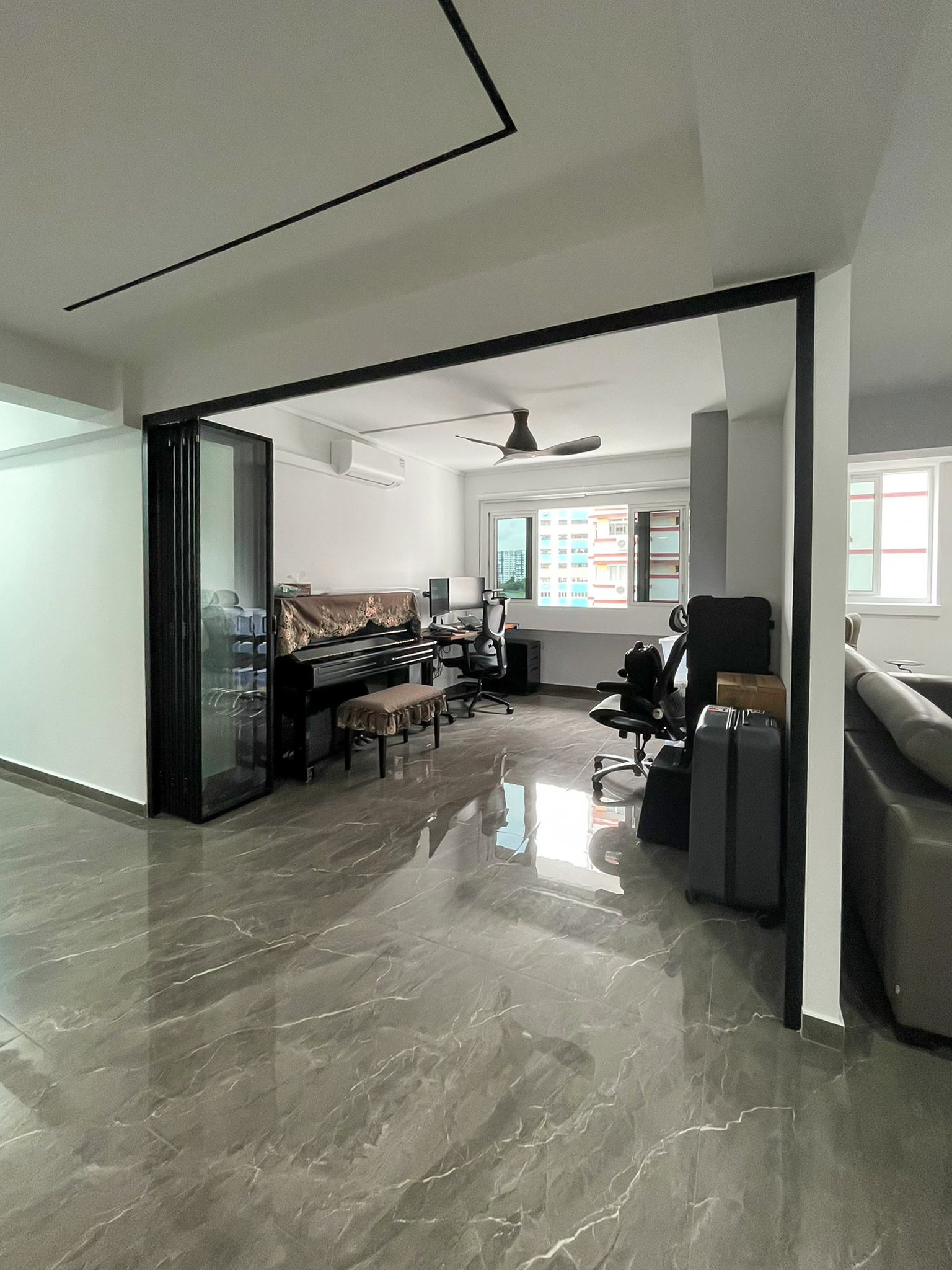 Scandinavian Design - Entertainment Room - HDB Executive Apartment - Design by Sky Creation