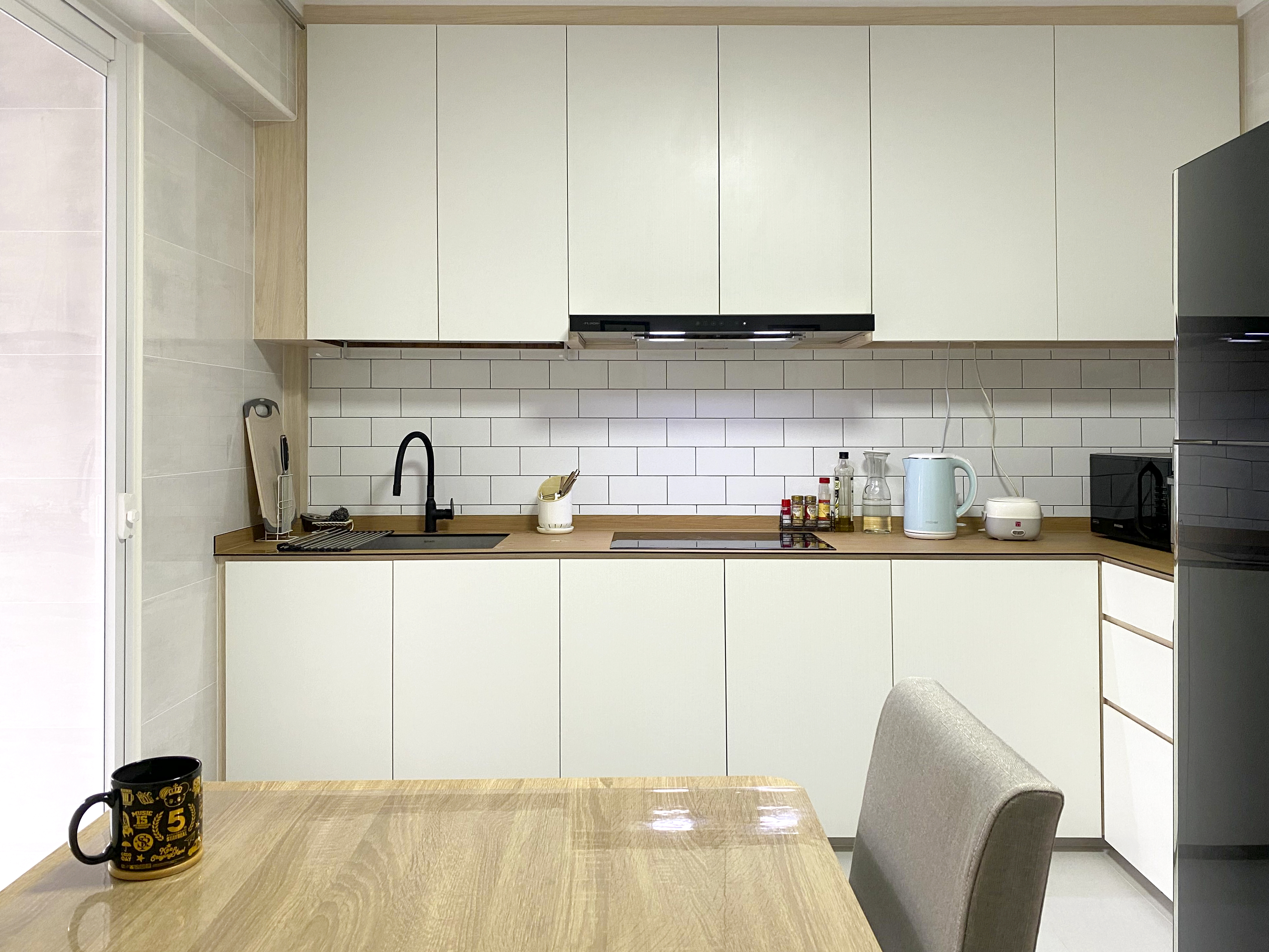 Scandinavian Design - Kitchen - HDB 5 Room - Design by Sky Creation