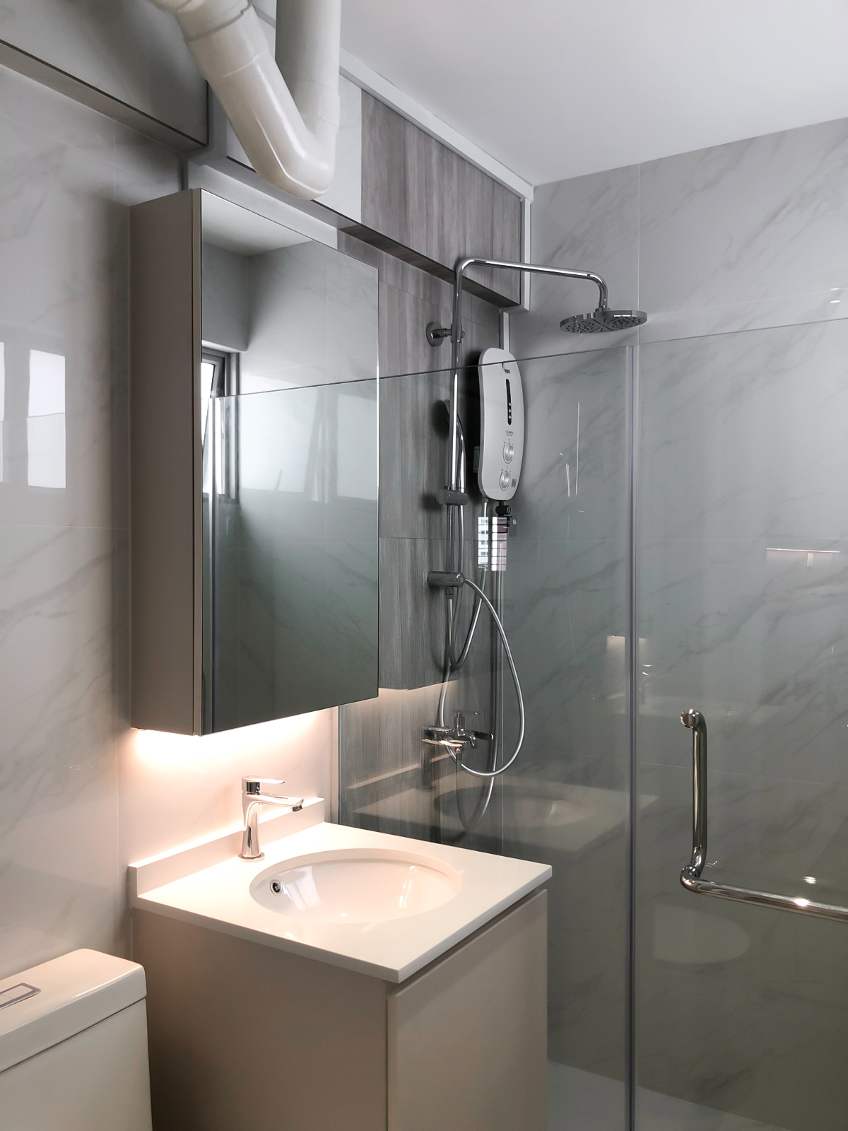 Modern, Scandinavian Design - Bathroom - HDB 5 Room - Design by Sky Creation