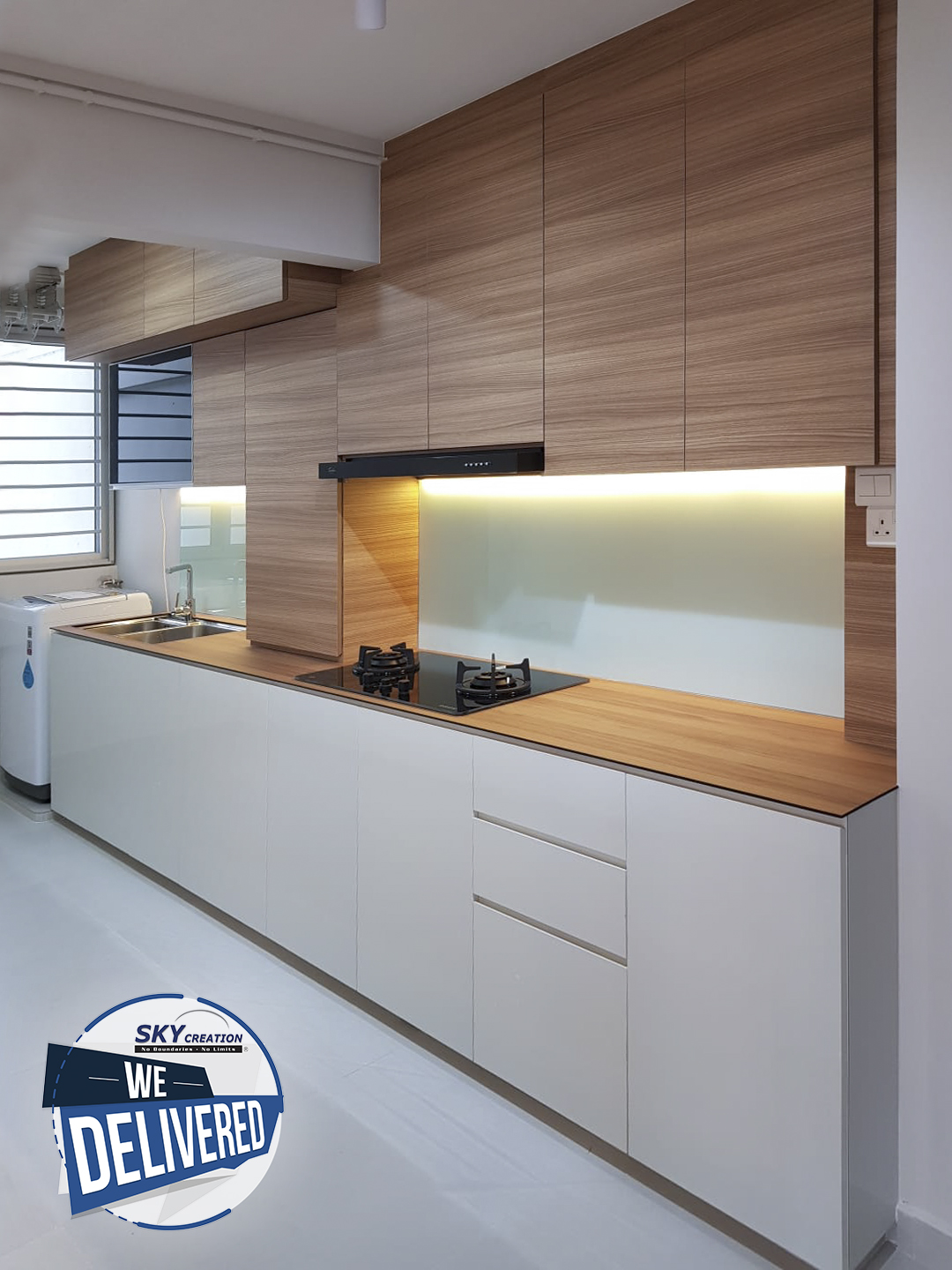 Scandinavian Design - Kitchen - HDB 5 Room - Design by Sky Creation