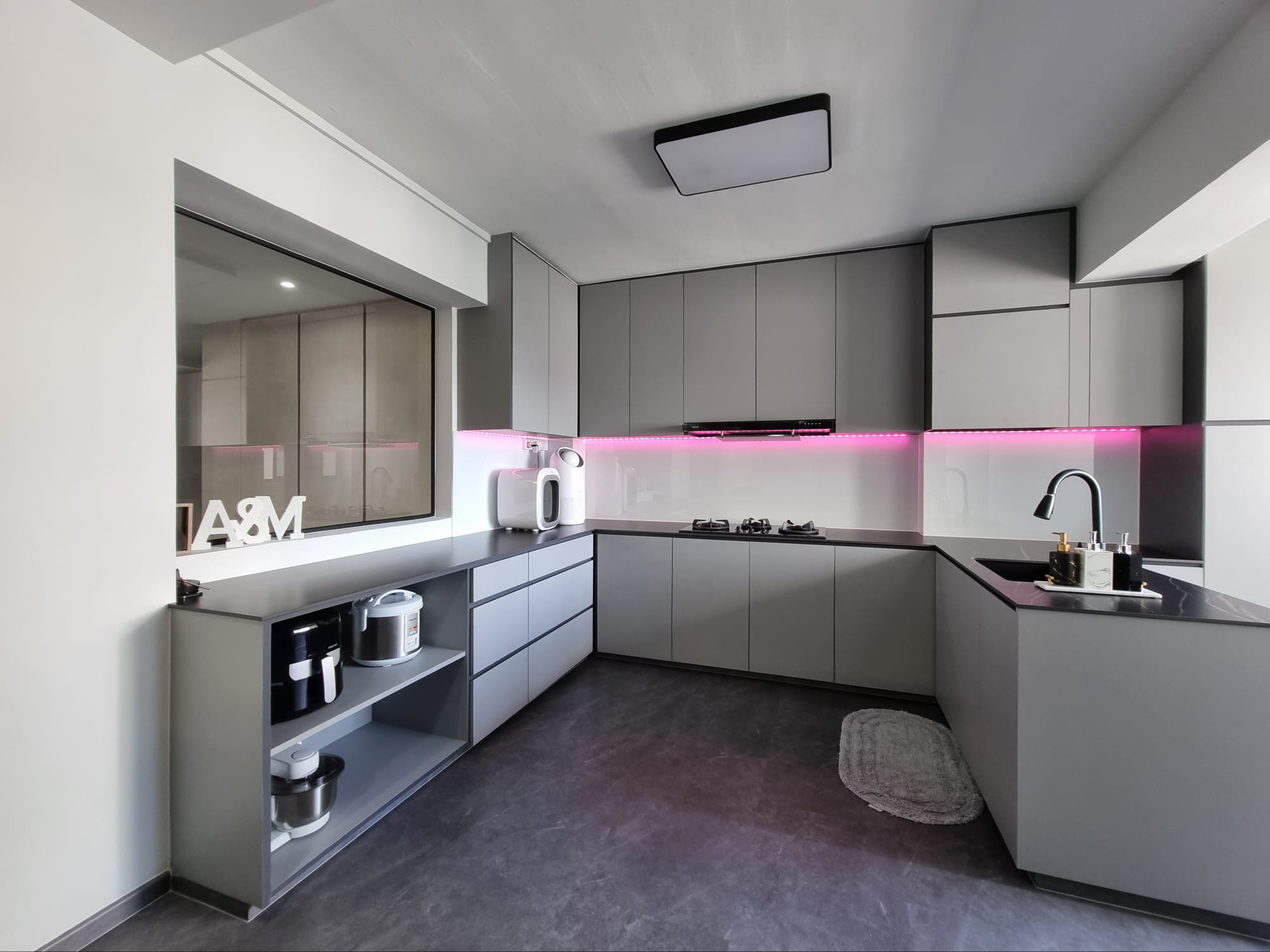 Modern Design - Kitchen - HDB 5 Room - Design by Sky Creation