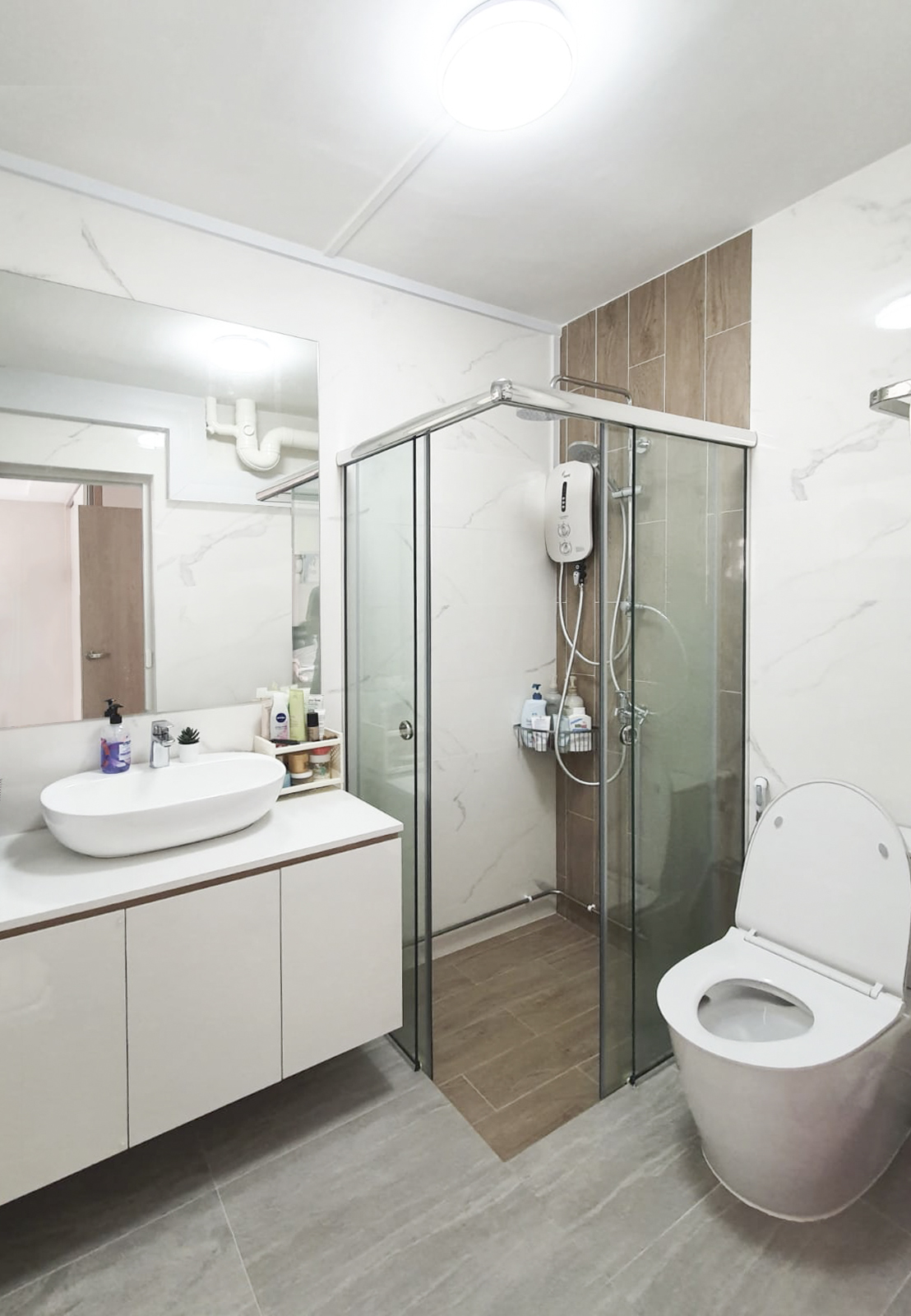Modern Design - Bathroom - HDB Executive Apartment - Design by Sky Creation