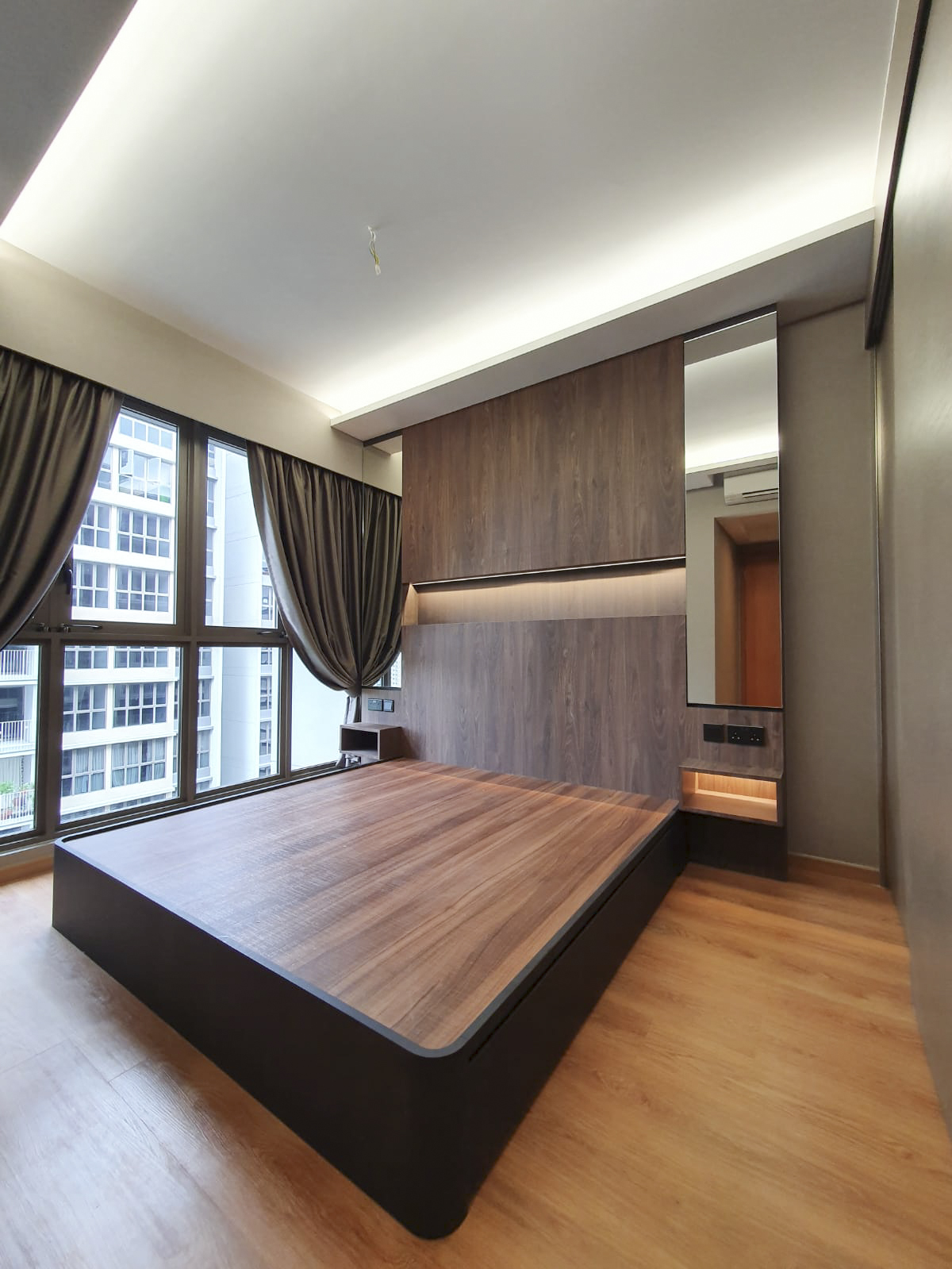 Contemporary Design - Bedroom - HDB 3 Room - Design by Sky Creation