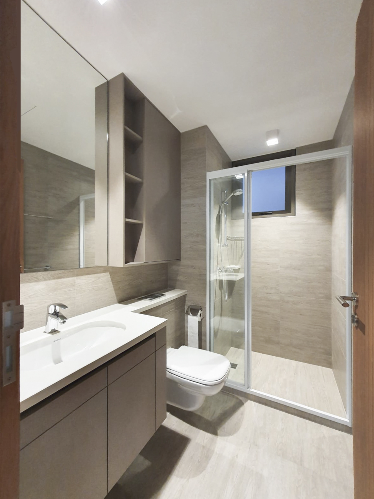 Contemporary Design - Bathroom - HDB 3 Room - Design by Sky Creation