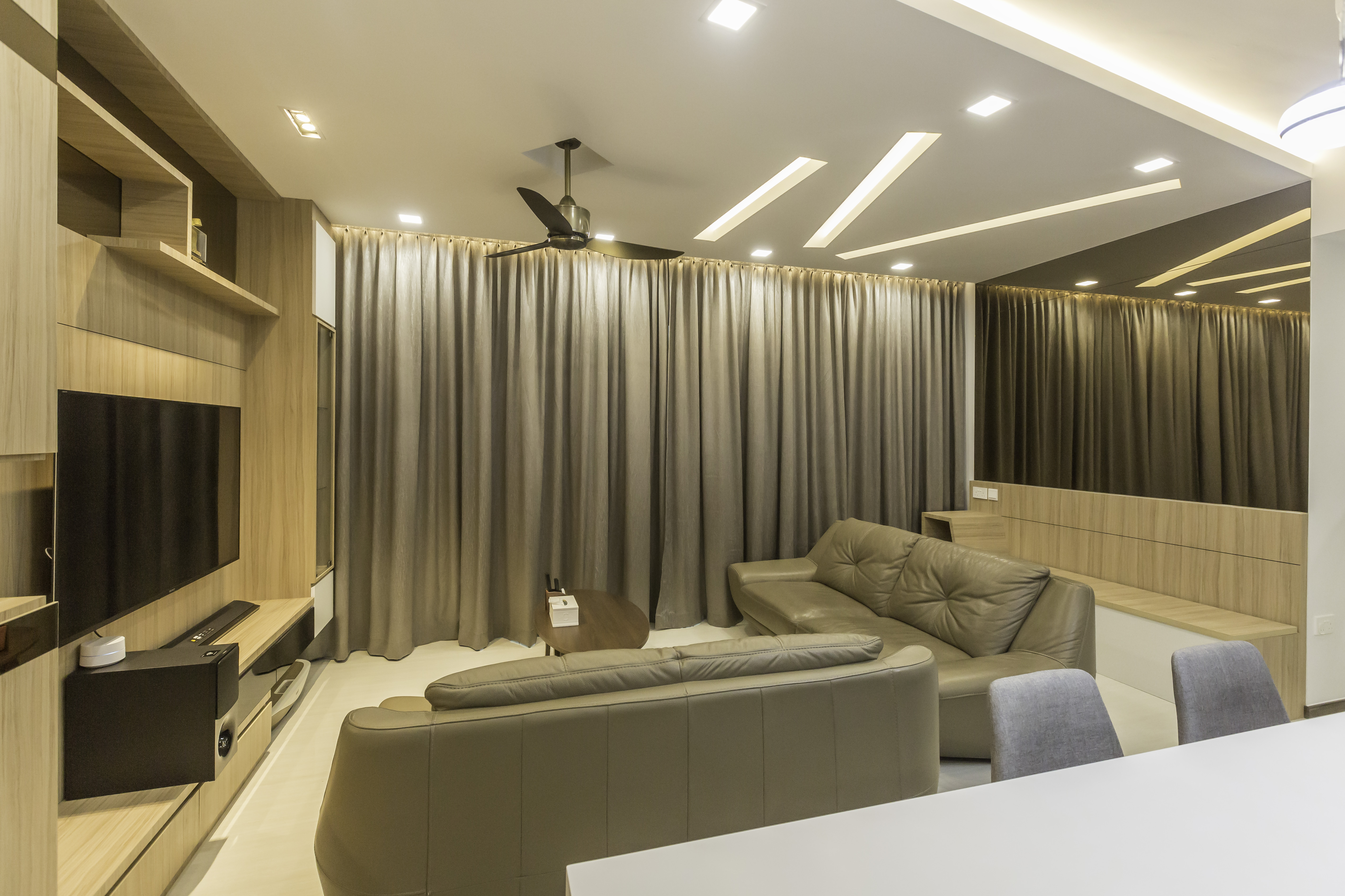 Contemporary, Modern Design - Living Room - Condominium - Design by Sky Creation