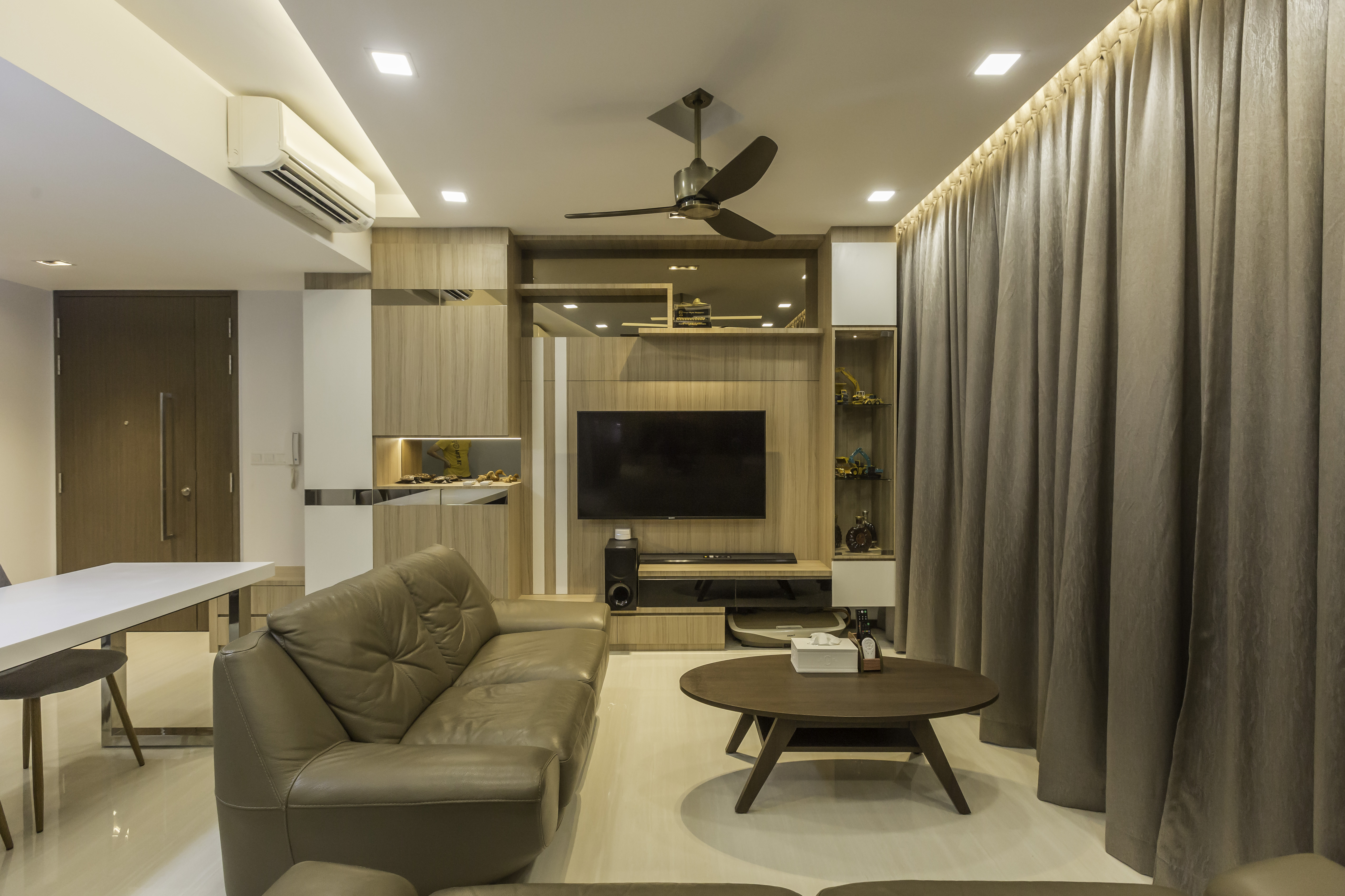 Contemporary, Modern Design - Living Room - Condominium - Design by Sky Creation