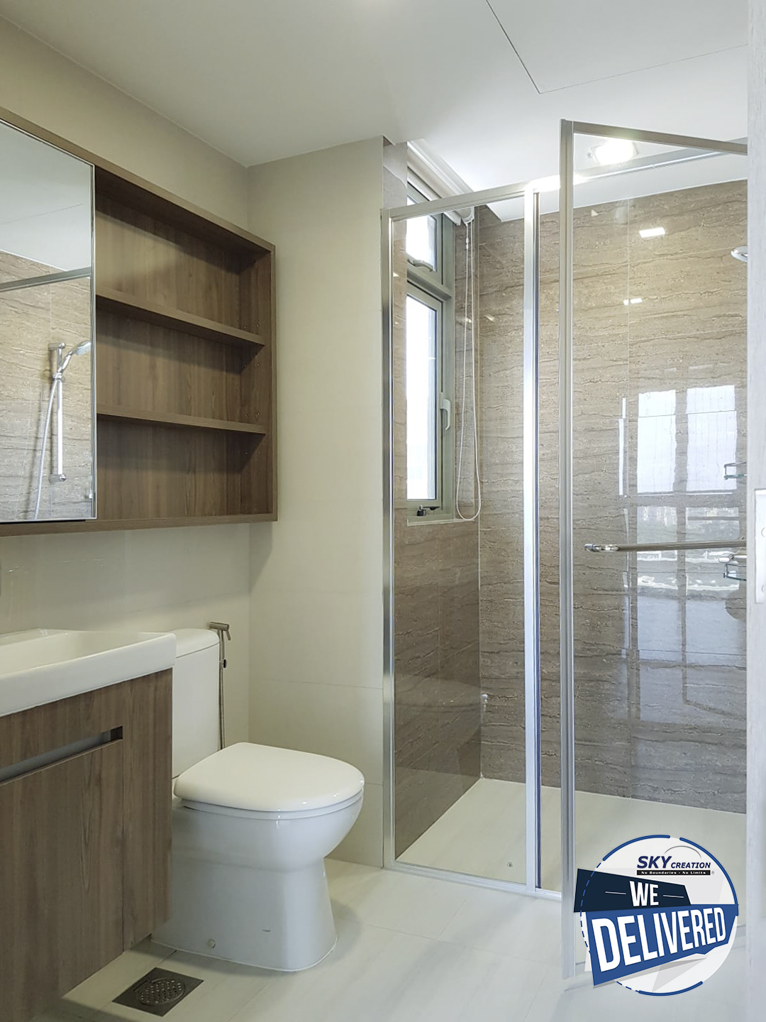 Scandinavian Design - Bathroom - Condominium - Design by Sky Creation