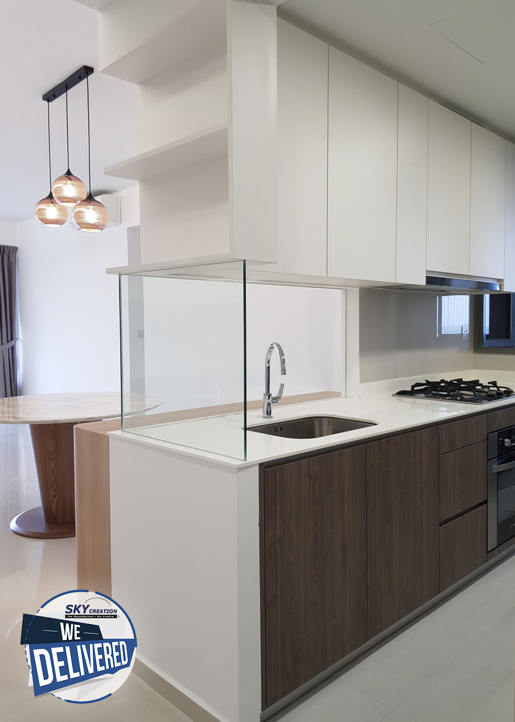 Scandinavian Design - Kitchen - Condominium - Design by Sky Creation