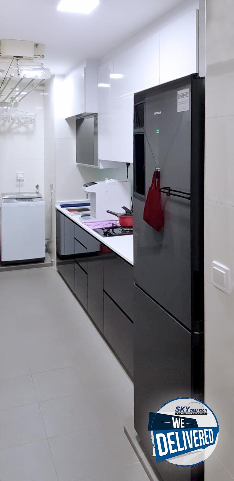 Modern Design - Kitchen - HDB Studio Apartment - Design by Sky Creation