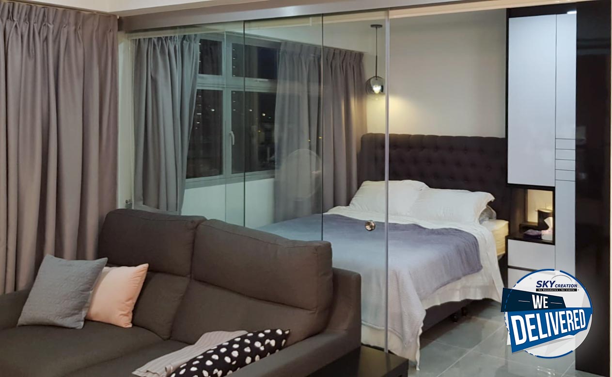 Modern Design - Bedroom - HDB Studio Apartment - Design by Sky Creation