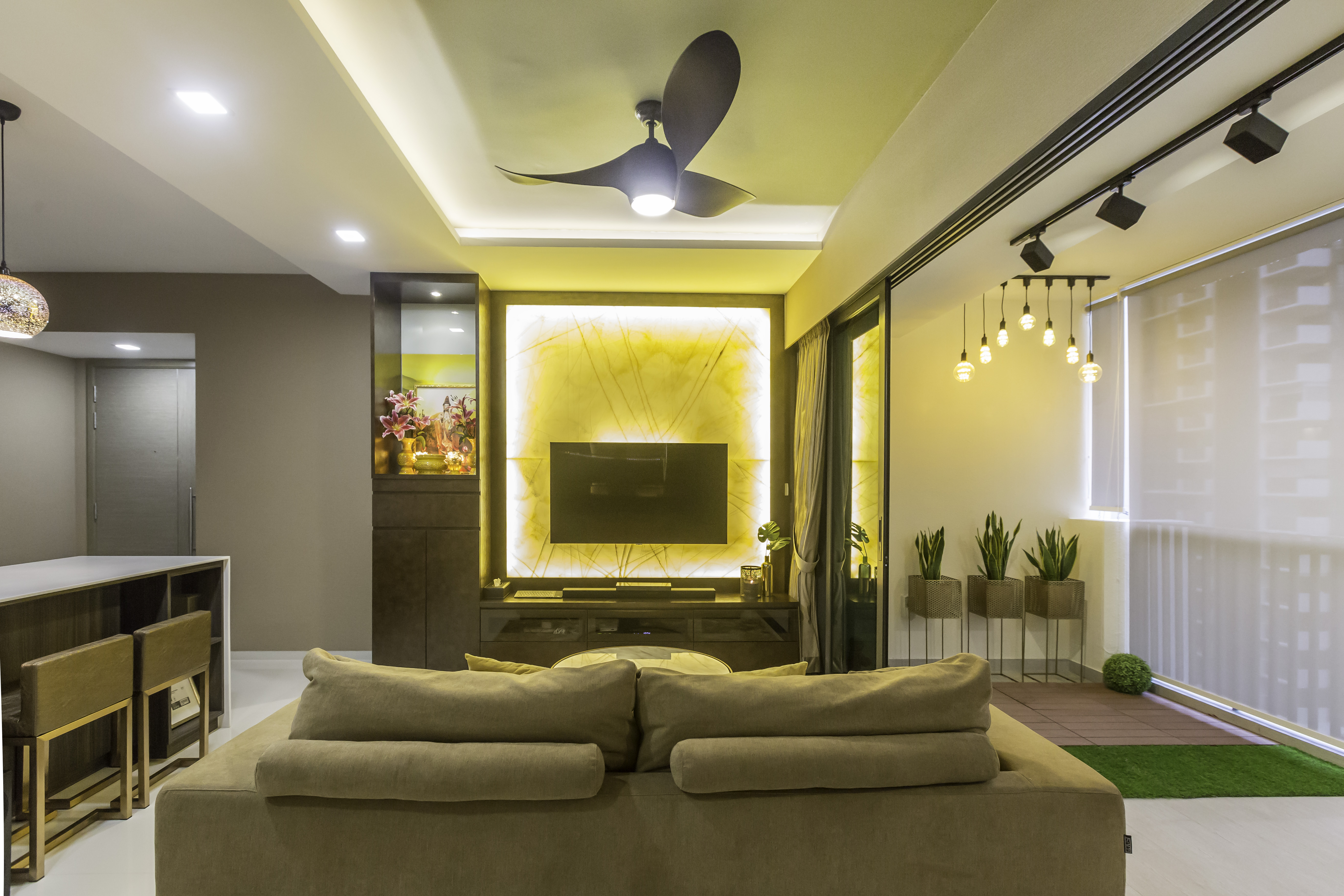 Resort Design - Living Room - Condominium - Design by Sky Creation