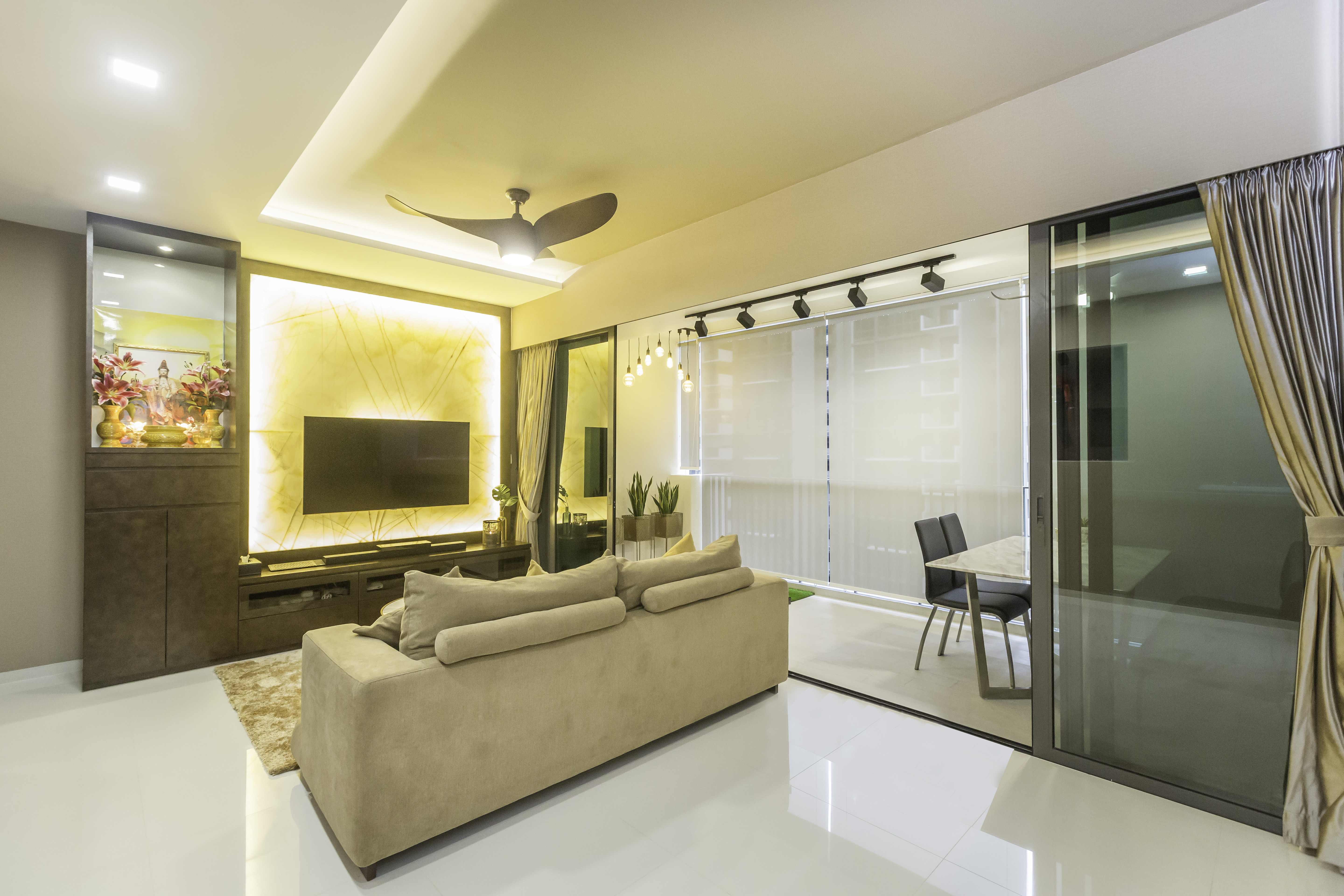 Resort Design - Living Room - Condominium - Design by Sky Creation