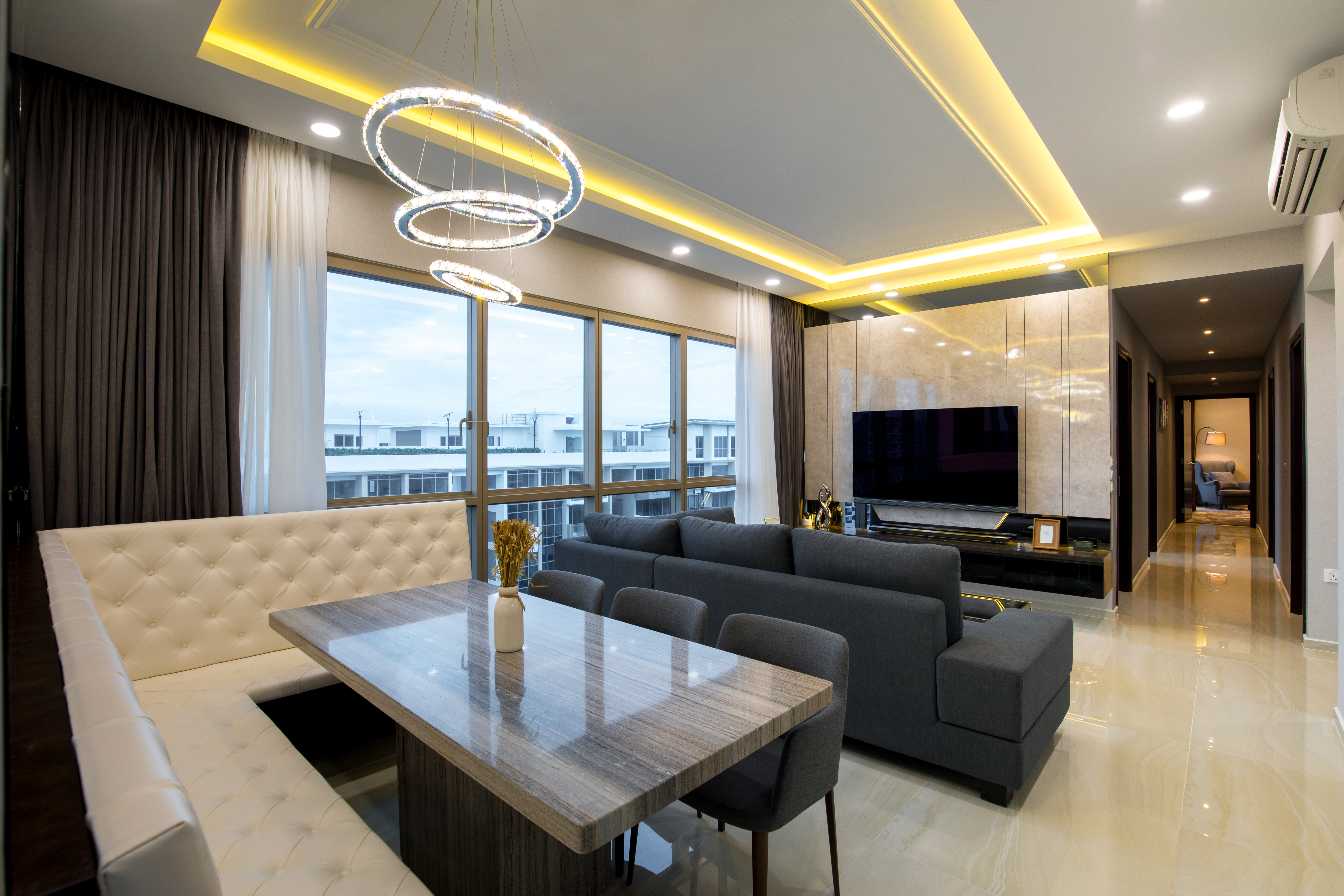 Modern Design - Living Room - HDB Executive Apartment - Design by Sky Creation