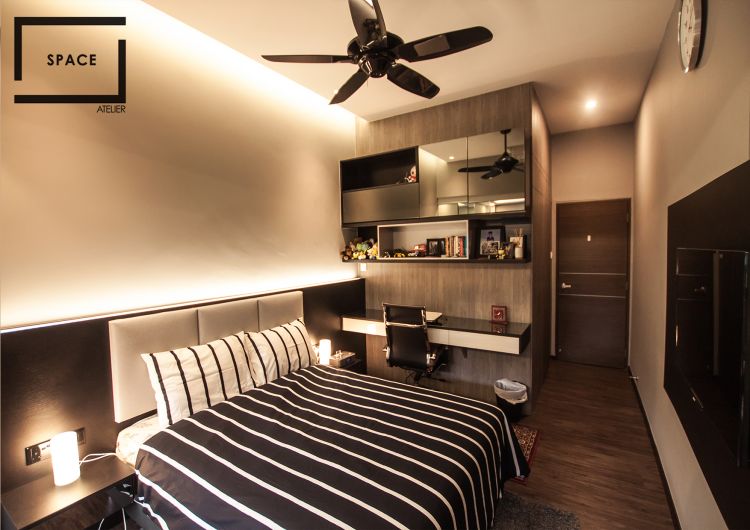 Modern, Rustic Design - Bedroom - Landed House - Design by Space Atelier Pte Ltd