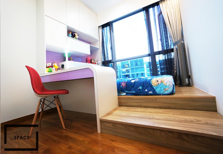 Contemporary, Eclectic Design - Bedroom - Condominium - Design by Space Atelier Pte Ltd