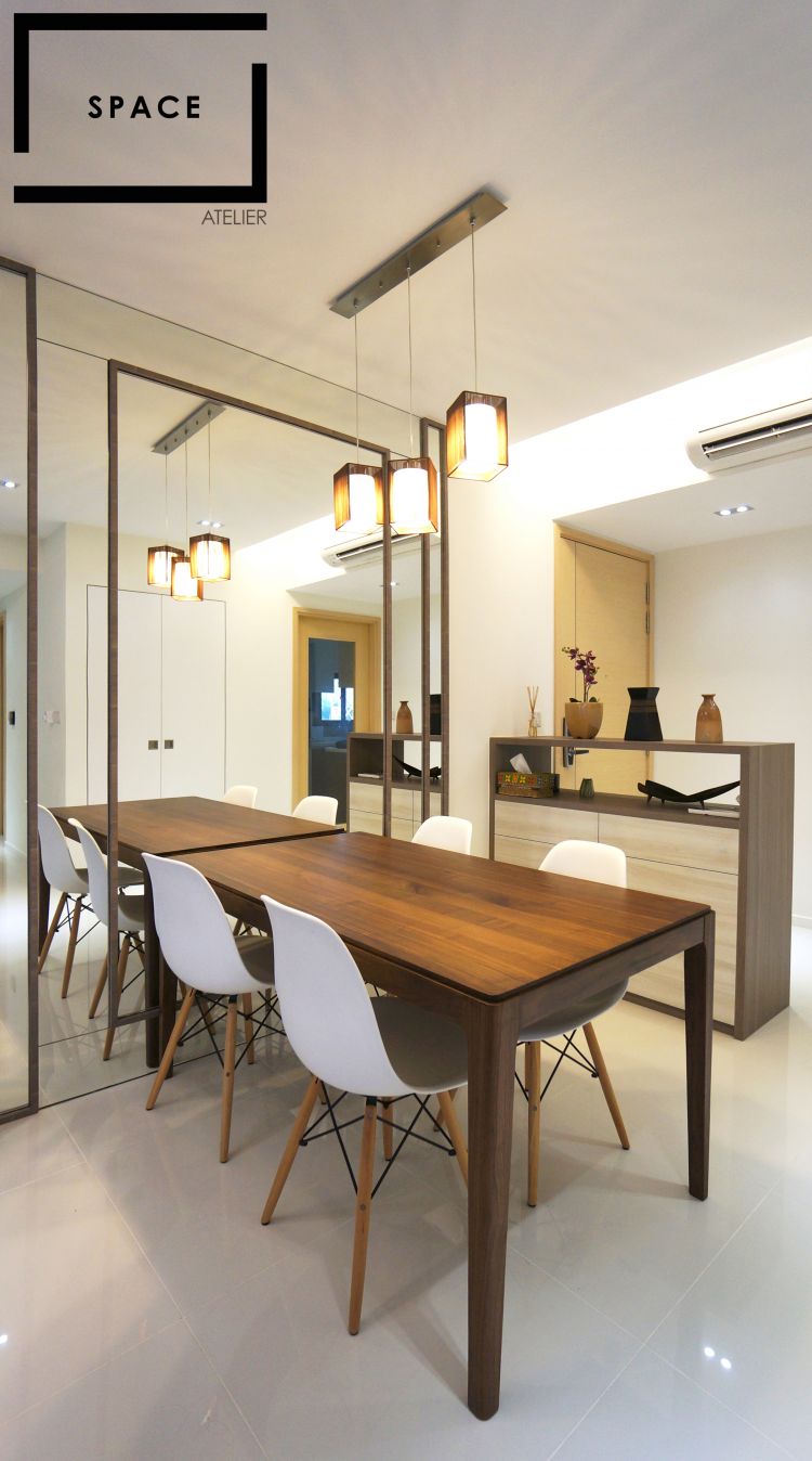 Minimalist, Modern, Scandinavian Design - Dining Room - Condominium - Design by Space Atelier Pte Ltd