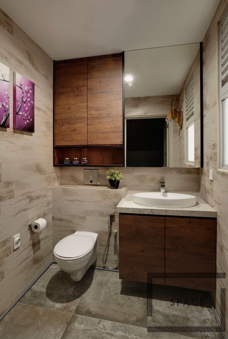 Modern, Scandinavian Design - Bathroom - Office - Design by Space Atelier Pte Ltd