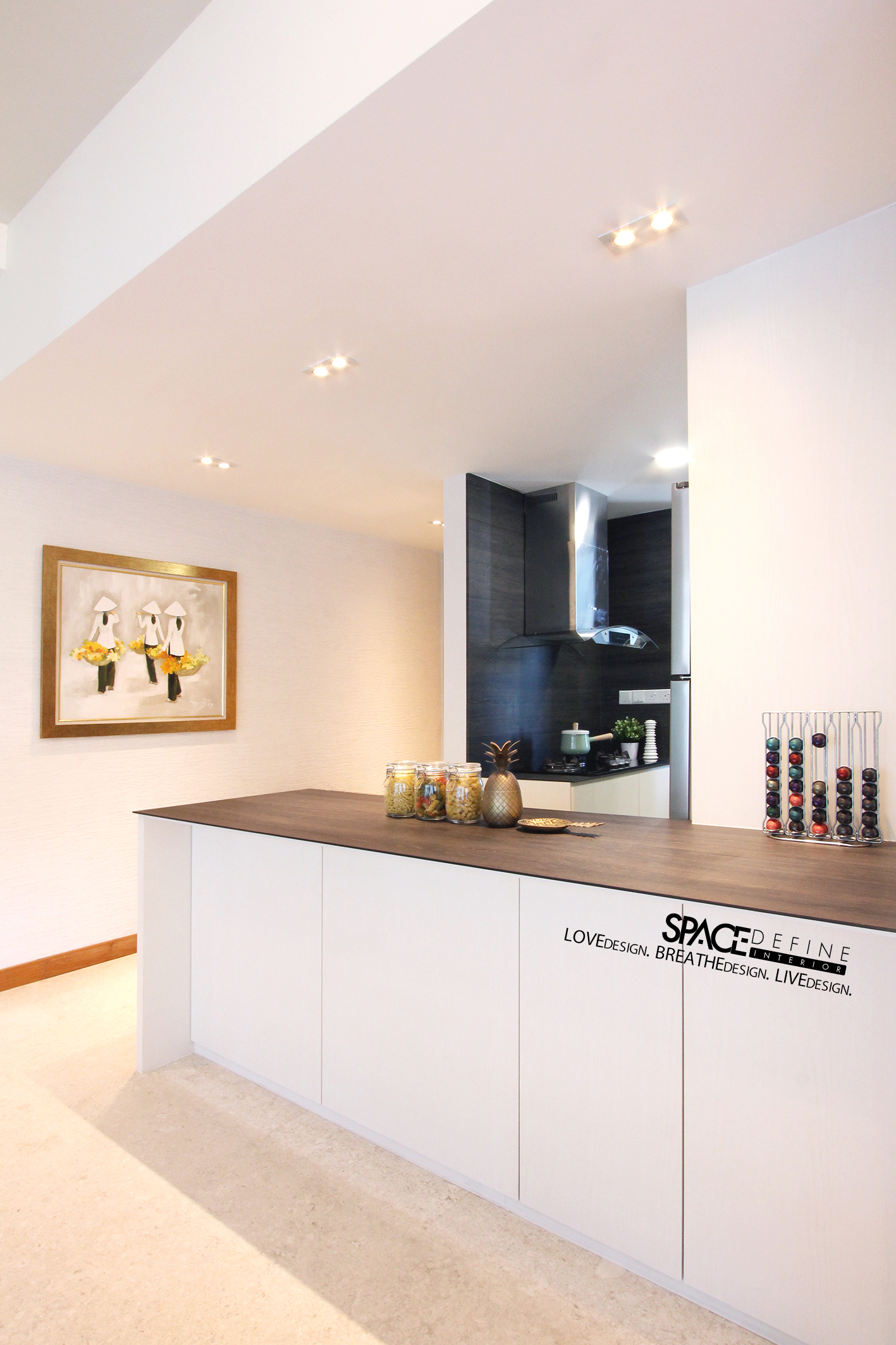 Modern, Scandinavian Design - Kitchen - Condominium - Design by Space Define Interior