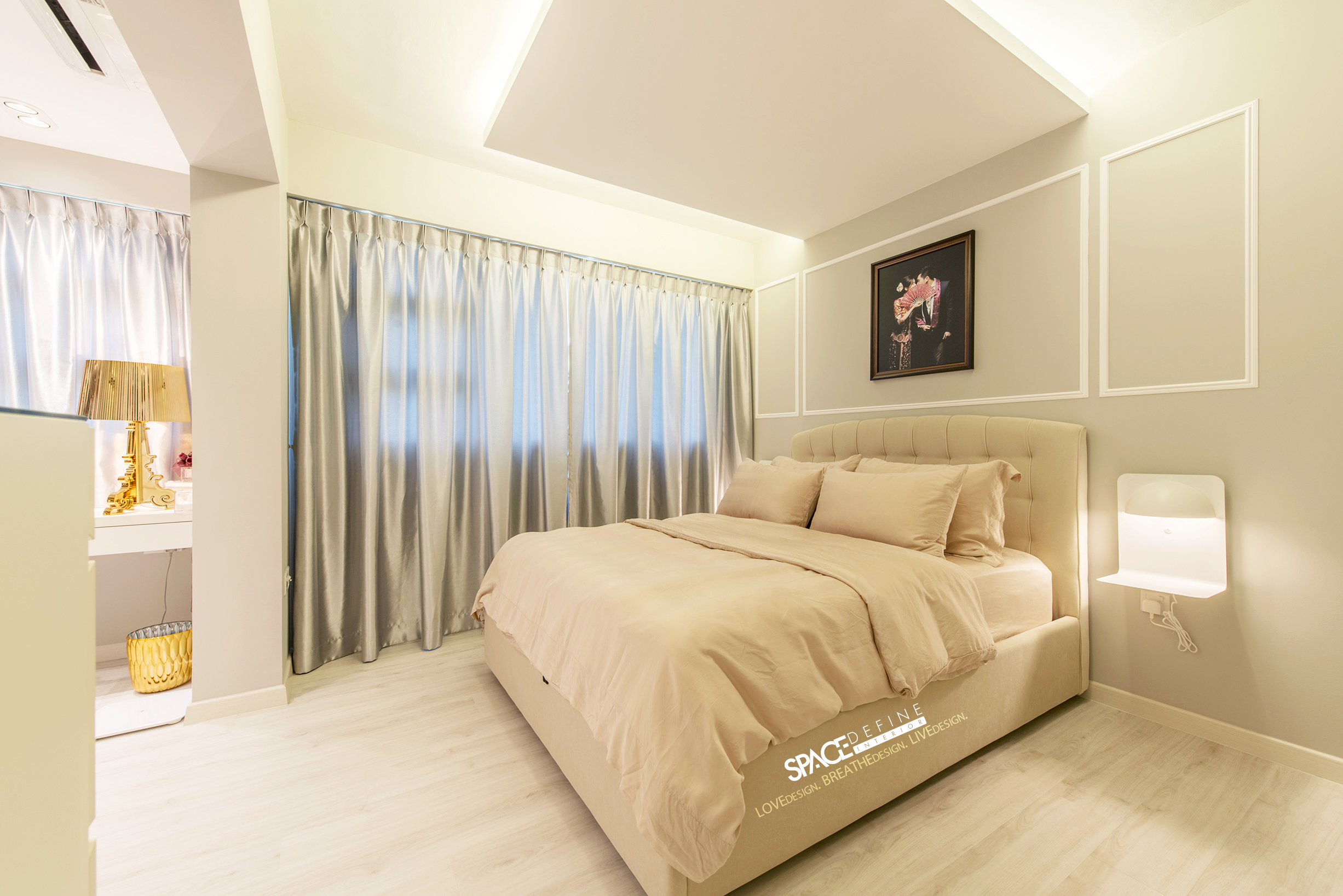 Modern, Victorian Design - Bedroom - HDB 4 Room - Design by Space Define Interior