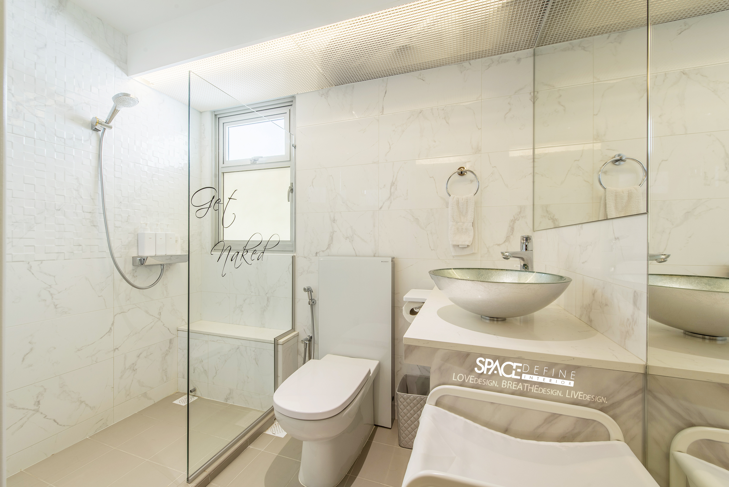 Modern, Victorian Design - Bathroom - HDB 4 Room - Design by Space Define Interior