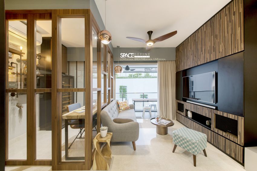 Industrial Design - Living Room - Condominium - Design by Space Define Interior