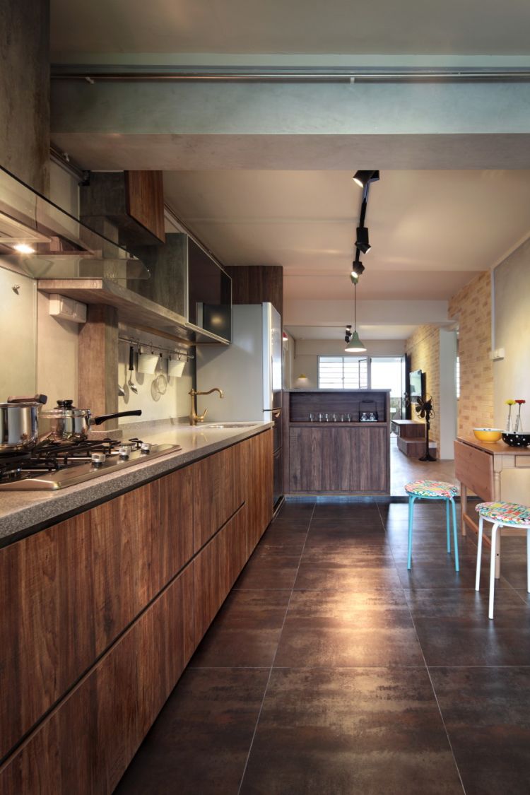 Country, Scandinavian Design - Kitchen - HDB 5 Room - Design by Space Define Interior