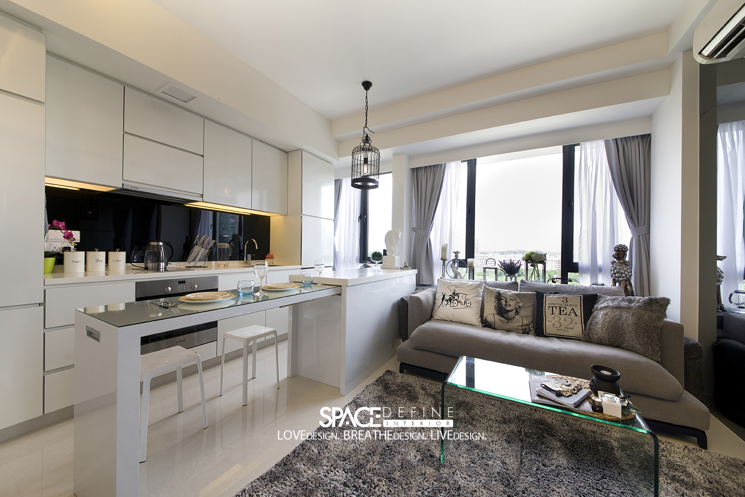 Minimalist, Modern Design - Dining Room - HDB Studio Apartment - Design by Space Define Interior