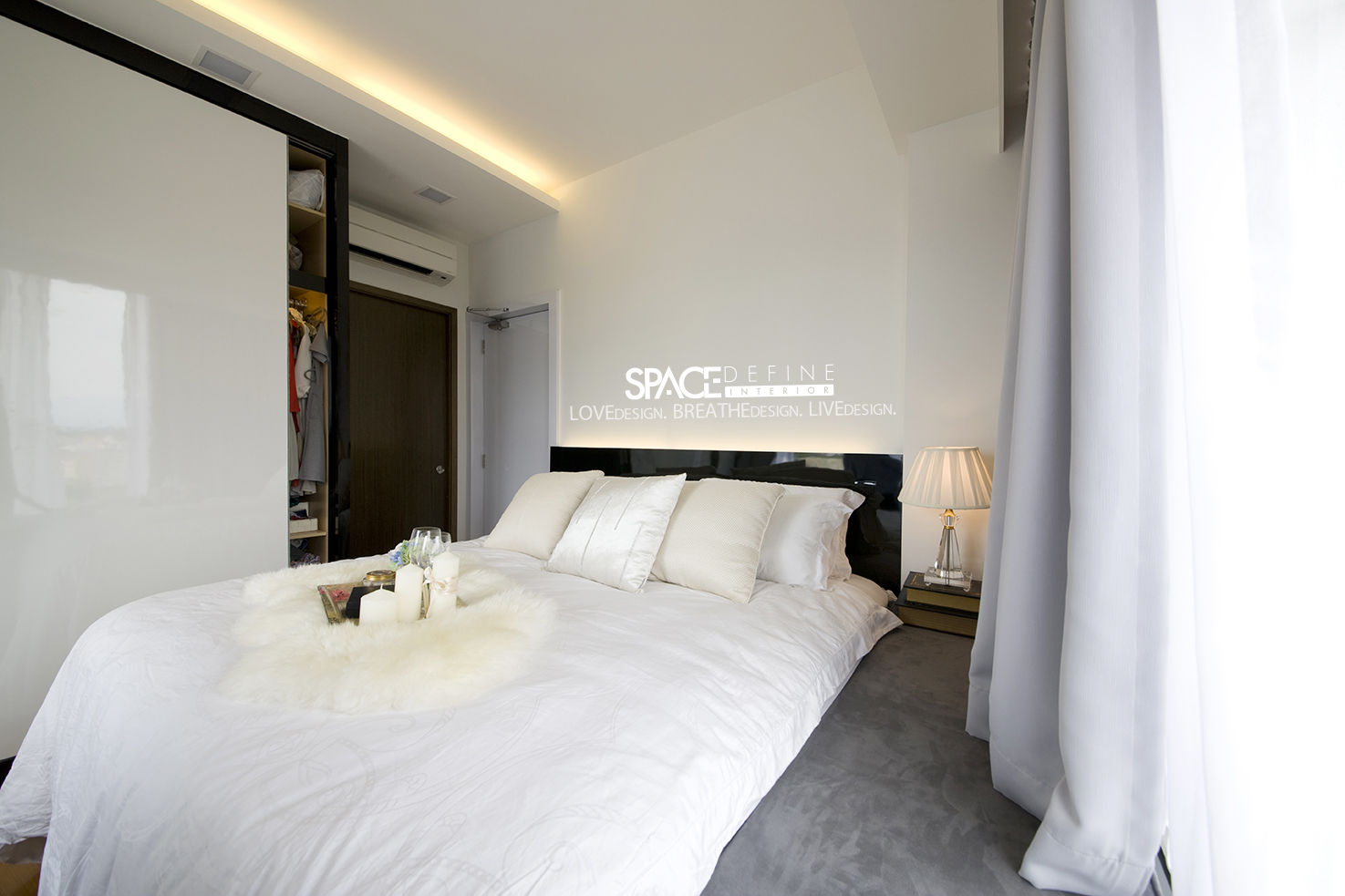 Minimalist, Modern Design - Bedroom - HDB Studio Apartment - Design by Space Define Interior