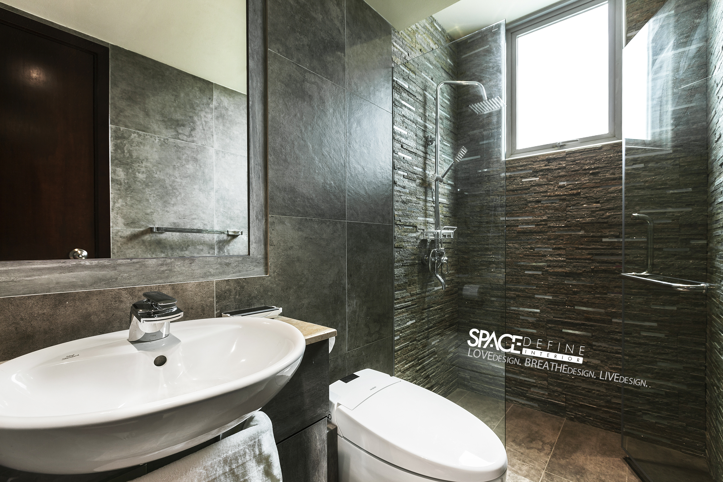 Modern Design - Bathroom - Condominium - Design by Space Define Interior