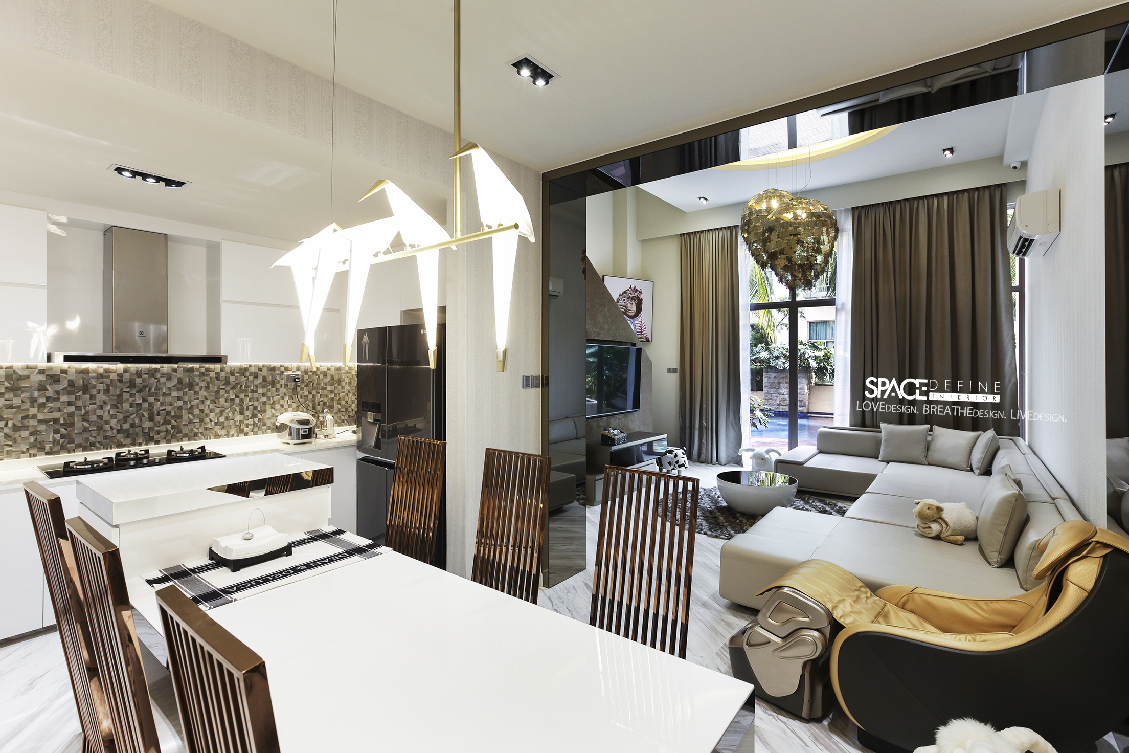 Modern Design - Dining Room - Condominium - Design by Space Define Interior