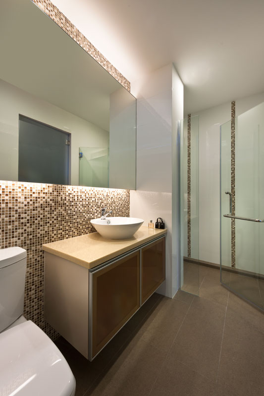 Contemporary, Modern Design - Bathroom - Landed House - Design by Space Factor Pte Ltd