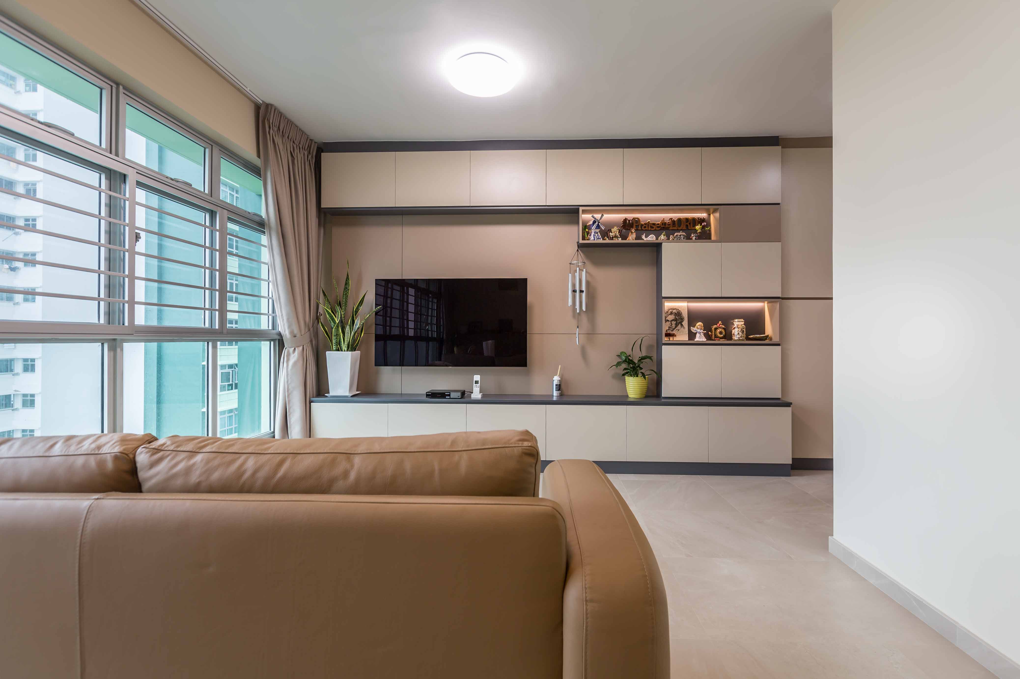 Modern, Retro Design - Living Room - HDB 4 Room - Design by Space n Living Pte Ltd
