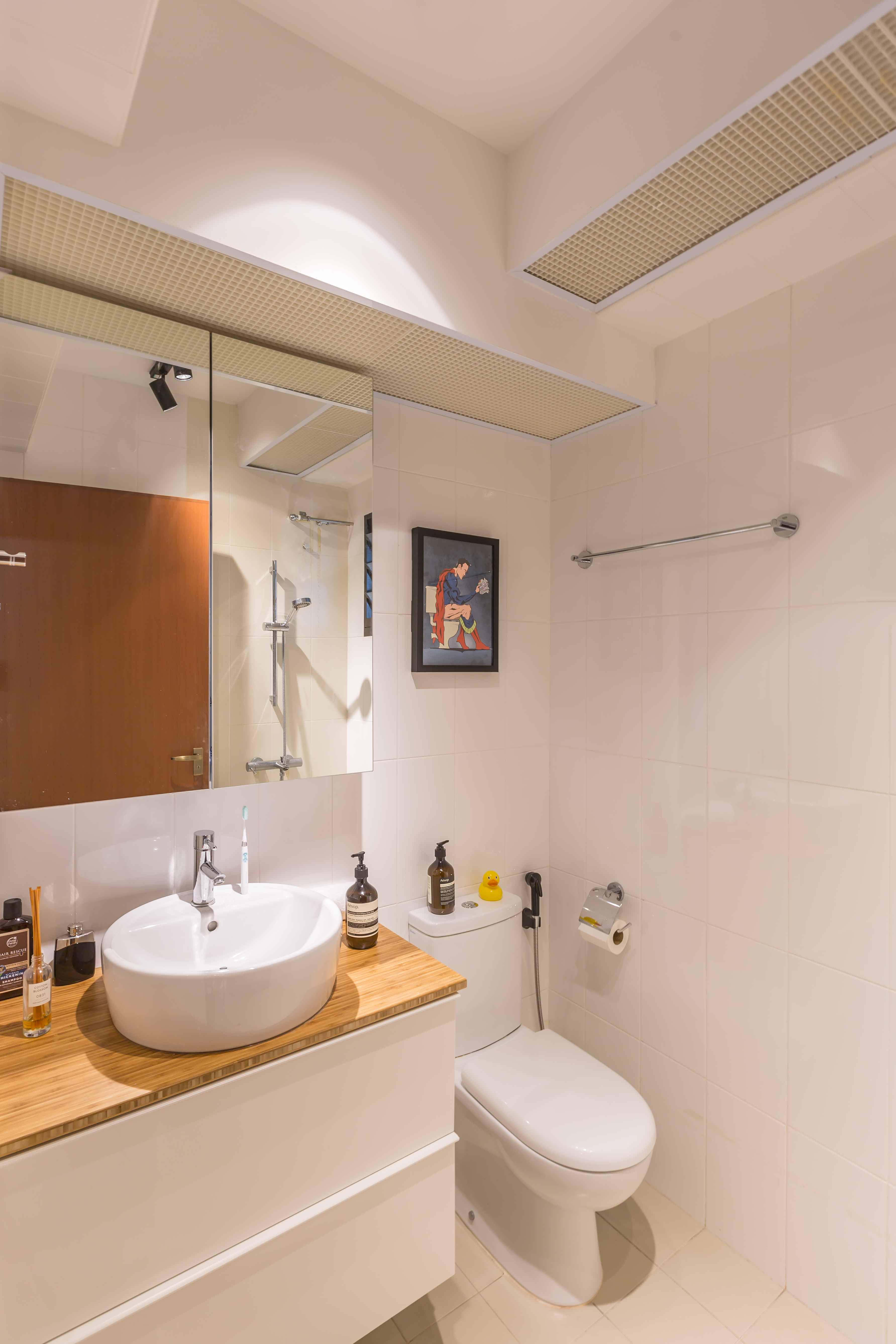 Industrial, Modern Design - Bathroom - HDB 4 Room - Design by Space n Living Pte Ltd