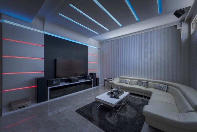 Contemporary, Modern Design - Entertainment Room - Landed House - Design by Space Vision Design Pte Ltd