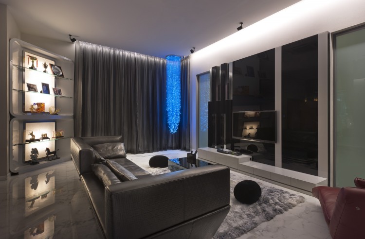 Eclectic, Modern Design - Living Room - Landed House - Design by Space Vision Design Pte Ltd
