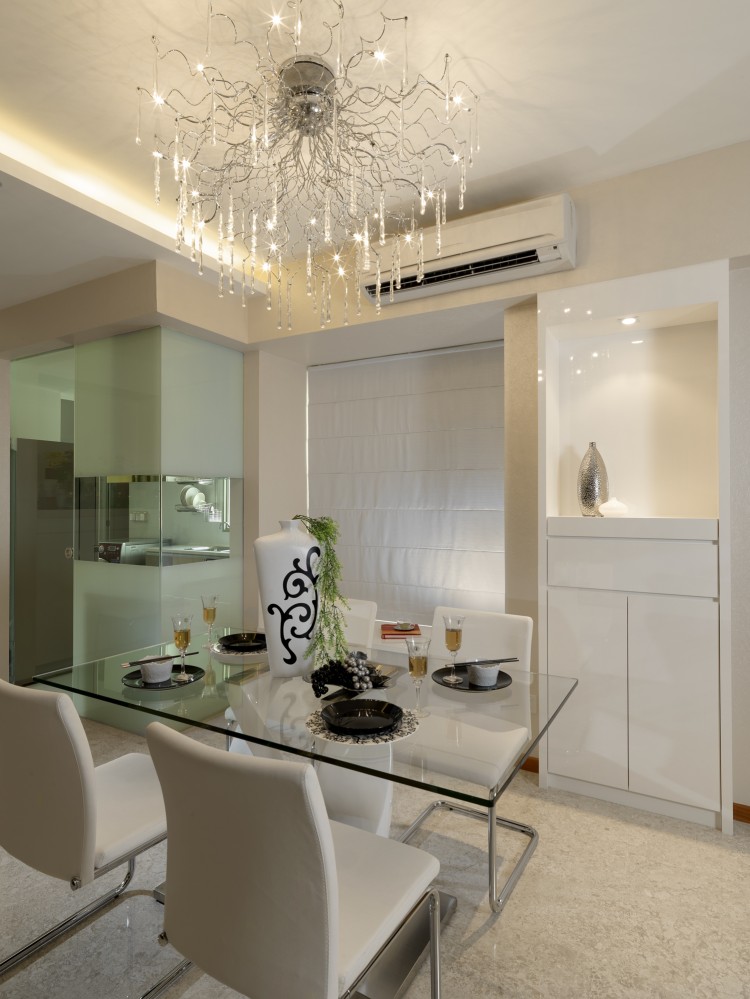 Minimalist, Modern Design - Dining Room - Condominium - Design by Space Vision Design Pte Ltd