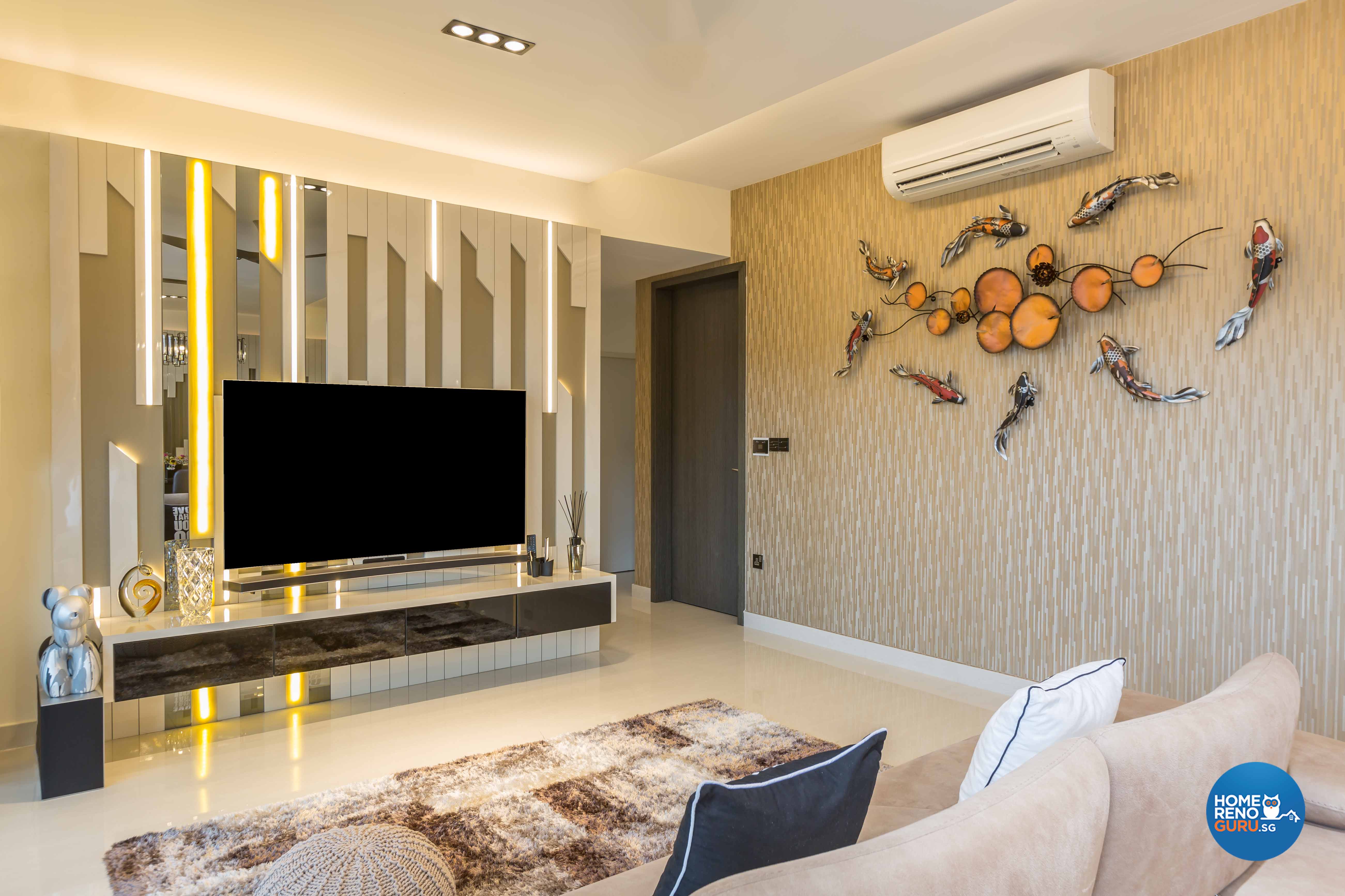 Modern Design - Living Room - Condominium - Design by Space Vision Design Pte Ltd