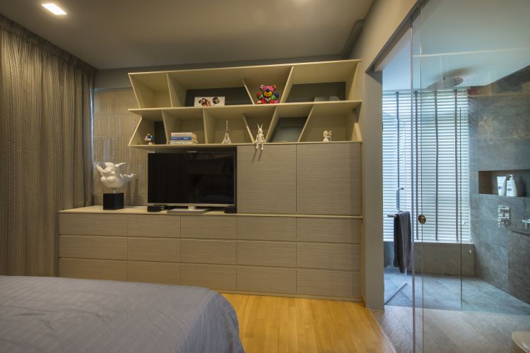 Industrial, Scandinavian Design - Bedroom - Condominium - Design by Space Vision Design Pte Ltd