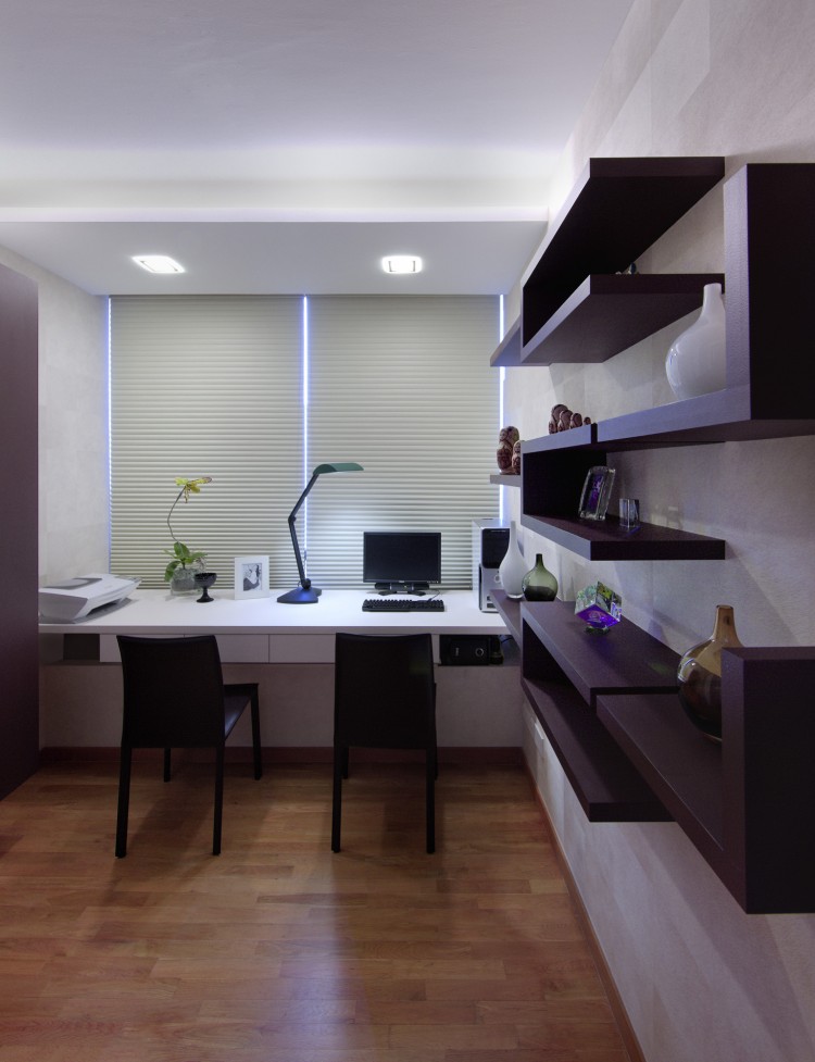 Contemporary, Minimalist, Modern Design - Study Room - Condominium - Design by Space Vision Design Pte Ltd