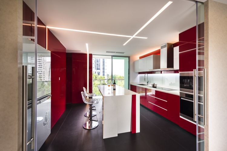 Contemporary, Modern Design - Kitchen - Condominium - Design by Space Vision Design Pte Ltd