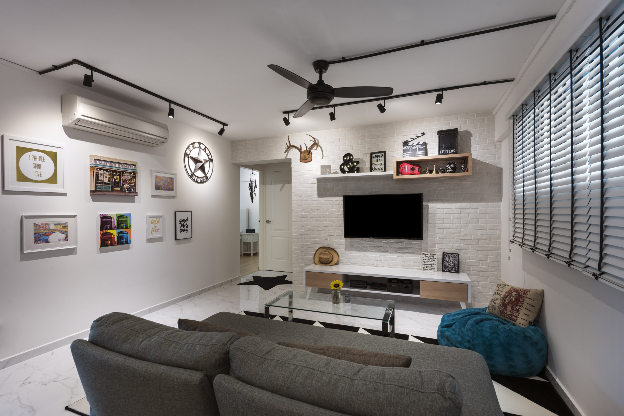 Contemporary, Minimalist, Scandinavian Design - Living Room - HDB 4 Room - Design by Space Vision Design Pte Ltd
