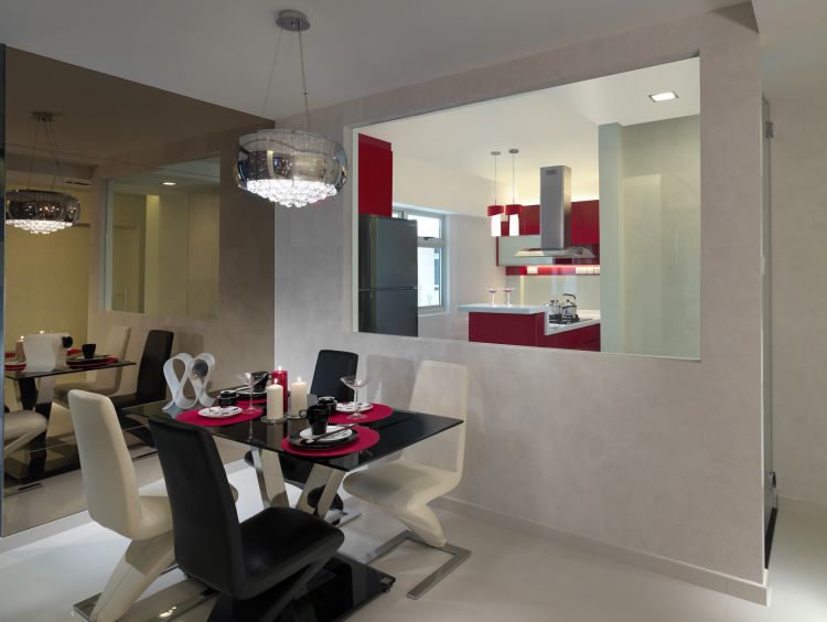 Contemporary, Modern Design - Dining Room - HDB 5 Room - Design by Space Vision Design Pte Ltd