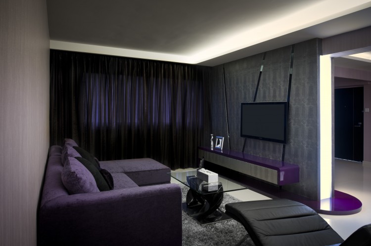 Contemporary, Modern Design - Living Room - HDB 5 Room - Design by Space Vision Design Pte Ltd