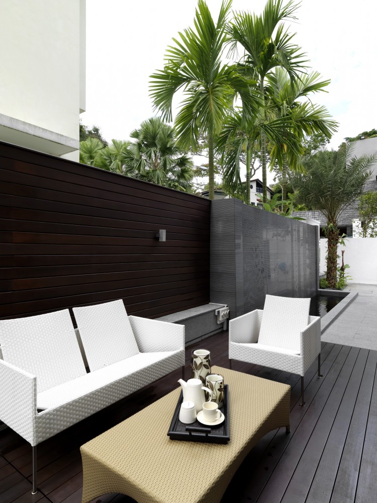 Contemporary, Modern Design - Balcony - Landed House - Design by Space Vision Design Pte Ltd