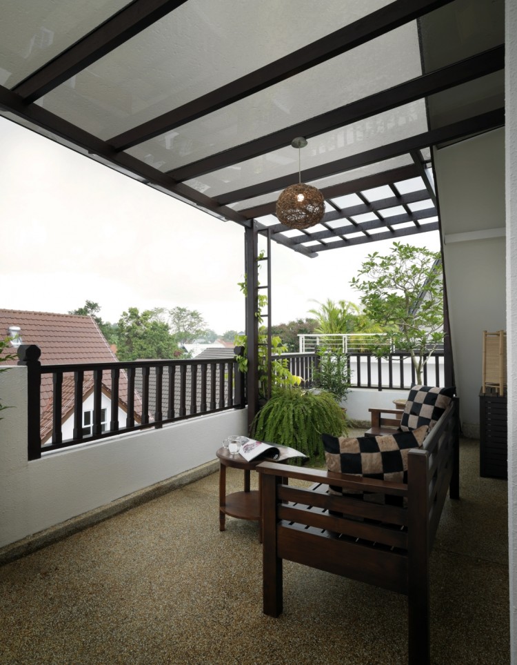 Contemporary, Modern Design - Balcony - Landed House - Design by Space Vision Design Pte Ltd